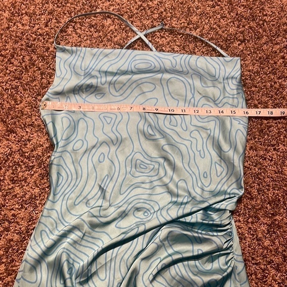 Slate & Willow Aqua Slip Dress - Picture 10 of 12
